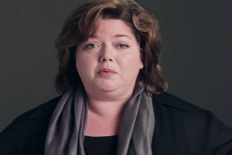 Catherine Disher Posing for her photoshoot wearing black dress